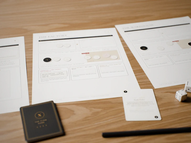 The Flow Game boards and tokens
